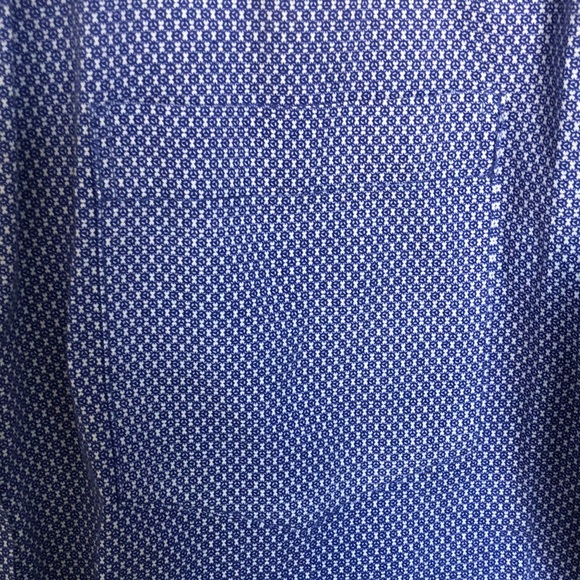 Izod slim fit blue patterned dress shirt - PERFECT condition - Picture 3 of 4